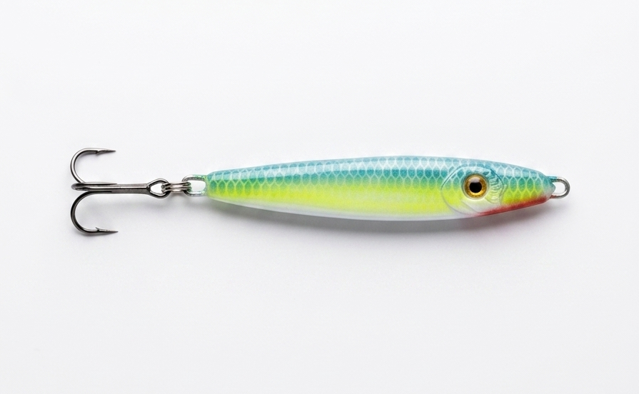 Carolina Ambush "Blue Chartreuse" Drop Jig – 3" Vertical 1 oz.
