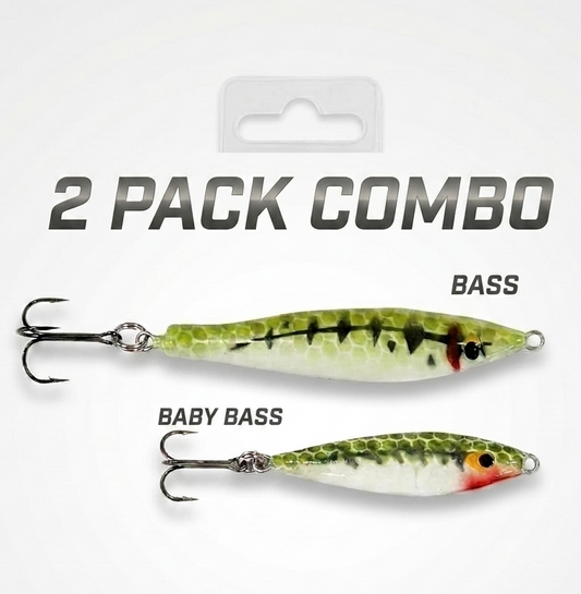 Premium Jigging 2-Pack Combo - Bass & Baby Bass Kit
